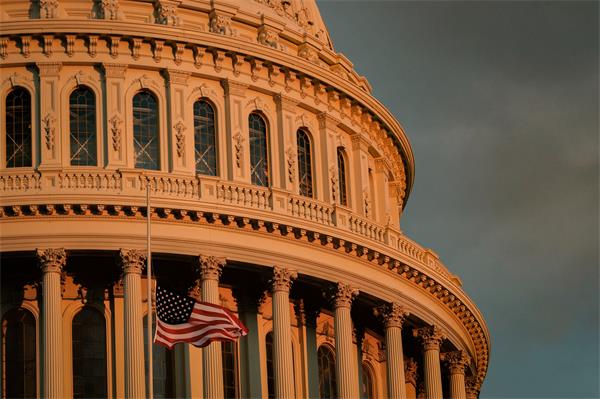 US Capitol dome in sunlight