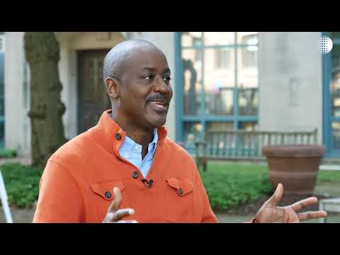 A video still of the Rockefeller Foundation’s Otis Rolley, senior vice president, U.S. Equity and Economic Opportunity Initiative and Ibram X. Kendi, founder of Boston University’s Center for Antiracist Research discussing the goals and urgency of the Foundation’s $1.5 million grant to the BU Center for Antiracist Research. Still from Youtube.