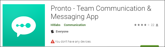 Display interface of the app in Apple store or Google play