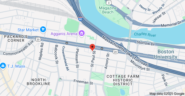 Map of 900 Commonwealth Avenue, Boston, MA 02215