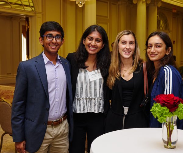 Four student award recipients