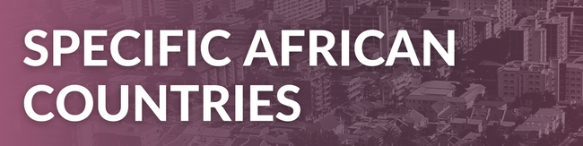 Image of purple "Specific African Countries" banner