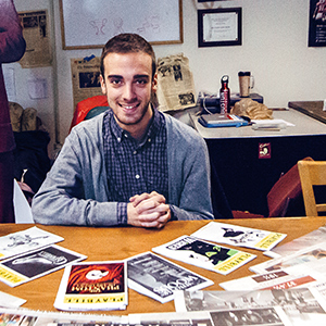 Kyle Plantz at the Daily Free Press