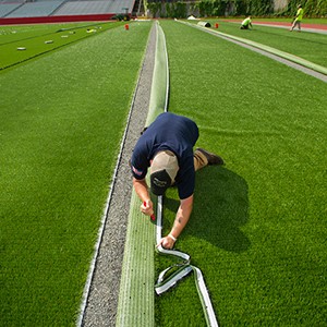 New turf on Boston University's Nickerson Field 2015