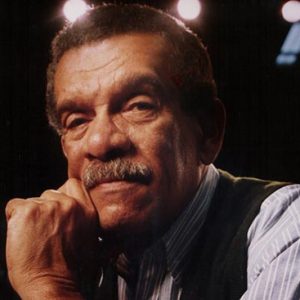 Nobel Laureate poet Derek Walcott poses for a portrait at the Boston Playwrights' Theatre in 1993