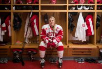 Women’s ice hockey tri-captain Sammy Davis (CGS’17, Sargent’19) leads the Terriers with 15 goals this season. It’s a triumphant return after missing last year to injury. Photo by Cydney Scott