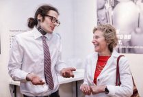 Max Bard standing next to Deborah Kahn