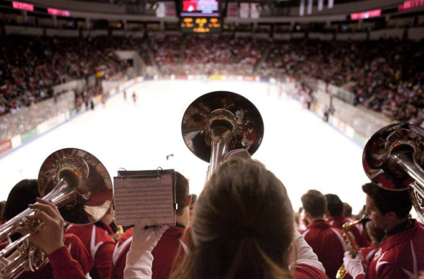 Halftime Magazine Features BU Pep Band