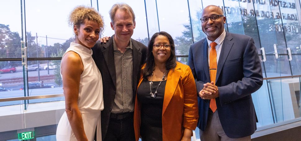2022 CFA Distinguished Alumni Awards Honorees with CFA Dean Harvey Young
