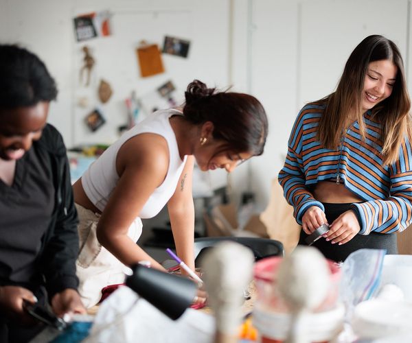The students had to build everything for their puppet-led videos from scratch. But the greatest challenge, according to one student? Coming together from across disciplines to compromise and work as a team.