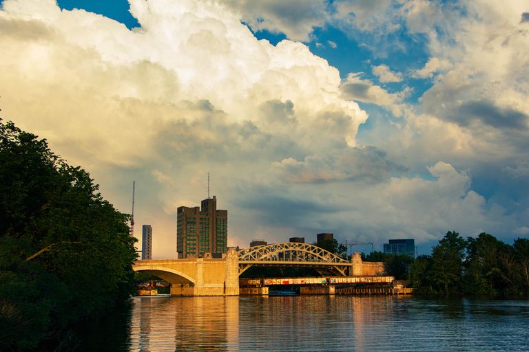 Behind BU Bridge