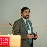 ENG's Christos Cassandras talked about technology being able to assist with the hassle of finding a parking space. Photo by Kalman Zabarsky