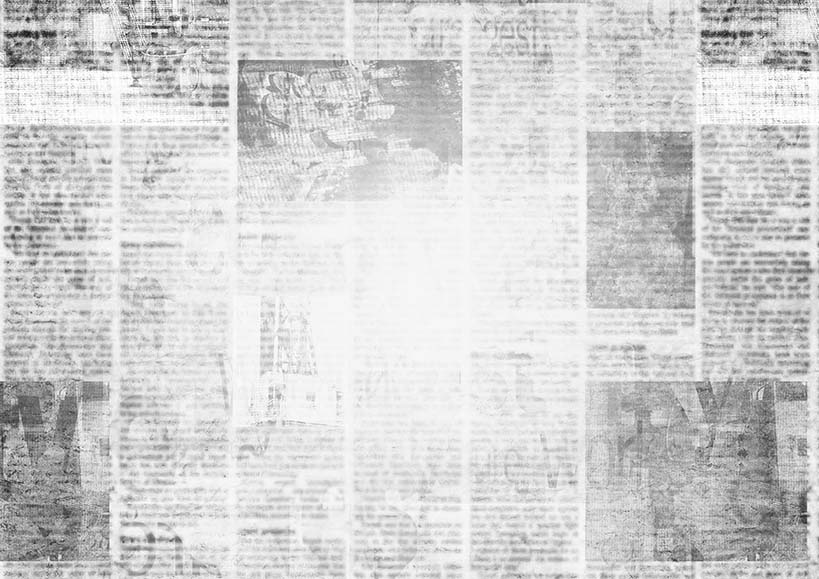 Newspaper with old grunge vintage unreadable paper texture background