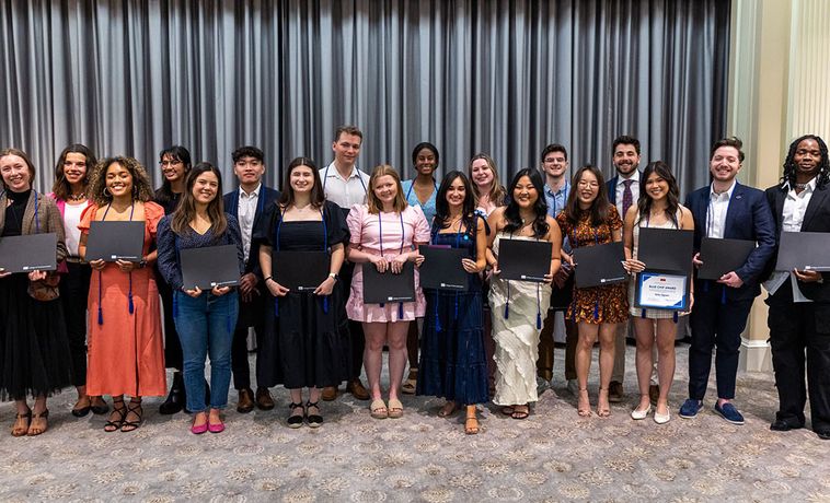 Group photo of Blue Chip Award winners.
