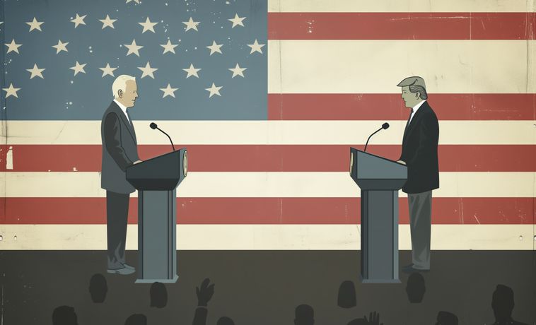 Biden debates Trump
