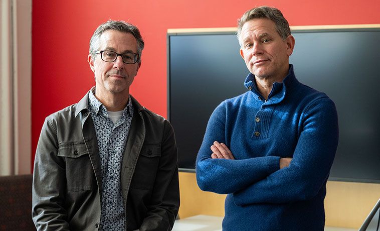 Portrait of Eric Gordon and David Abel.