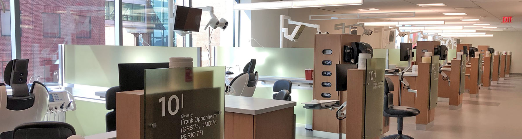 Dental chairs in the 6h floor clinic