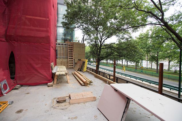 Decades of being next to busy Storrow Drive have taken a toll on the historic building, whose exterior was covered with soot and dirt before the renovation began.