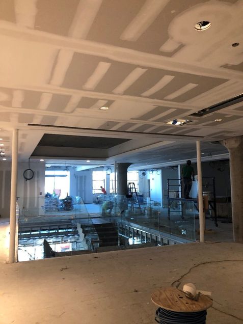 2nd floor drywall sanding