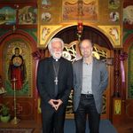 Bob with the Rt. Rev Archimandrite Alexei Smith. A leader in the interfaith community, Father Alexei Smith is President of the Southern California Ecumenical Council; Director of the LA Archdiocese's Ecumenical and Interfaith Office; and Pastor at the Saint Andrew Russian Greek Catholic Church.