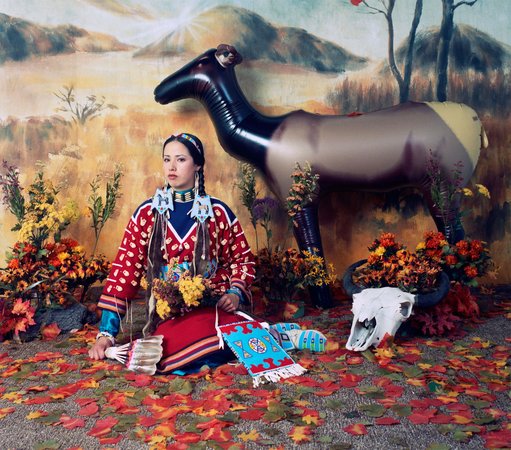 Wendy Red Star (Apsáalooke Crow) created the artwork titled “Fall” (2006)
