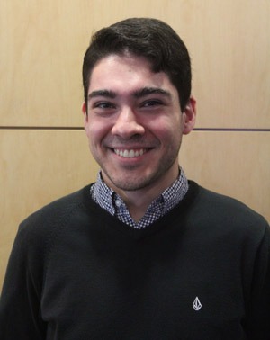 Alan Pacheco, a doctoral student in BU’s bioinformatics program, is studying how microbial communities communicate and interact. Photo by Lindsay A. Reamer