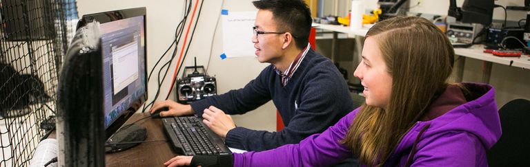 Students in Robotics Lab