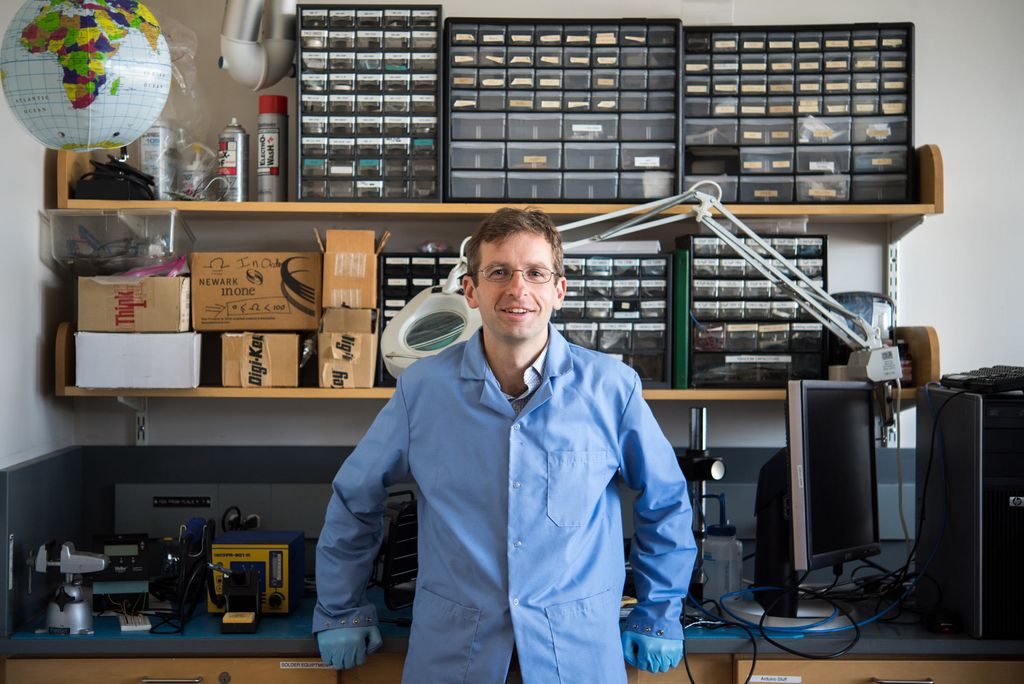 A photo of Brian Walsh in his lab