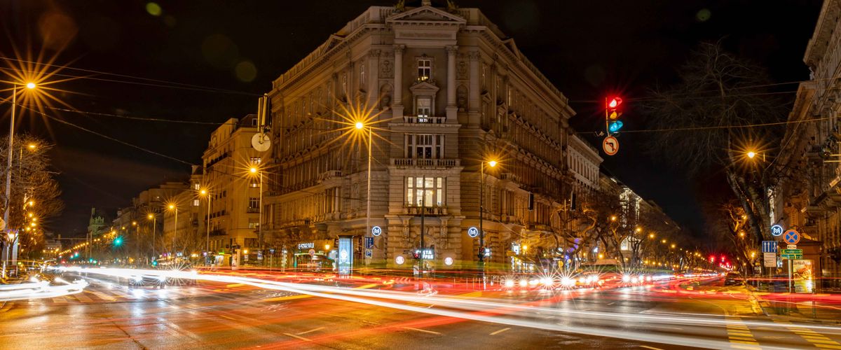 intersection with traffic
