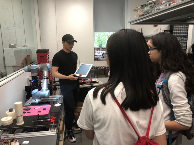 MSE Terry Chen with K-10 students
