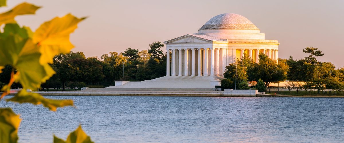 Jefferson Memorial in spring