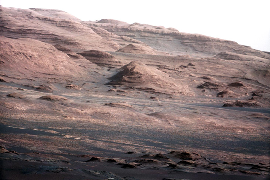 Mount Sharp on planet Mars, Mars Science Laboratory Curiosity rover, NASA Jet Propulsion Laboratory JPL