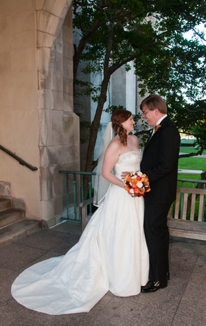 Sarah Beth (COM'09) and David Romanik (CAS'01) Boston University BU, couples, marriages made at BU, Valentine's Day