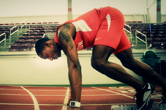Boston University BU, student athlete RJ Page, sprinter track and field terrier