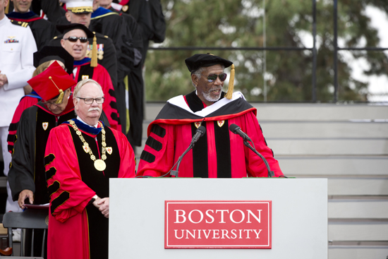 Morgan Freeman, Honorary Degree, Boston University 140th Commencement Ceremony