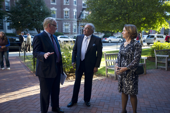 Robert A. Brown, Rajen Kilachand, Beverly Brown, Kilachand Hall Boston University President Robert A. Brown, Rajen Kilachand, Beverly Brown director of the Boston University Center for Global Health and Development, Kilachand Hall, Arvind and Chandan Nandlal Kilachand Honors College