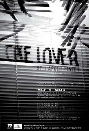 The Lover poster The Lover, Bridge Repertory Theater of Boston, Boston University College of Fine Arts, CFA, Olivia D’Ambrosio
