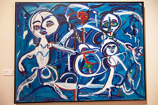 Boston University BU art gallery, stone gallery, african american abstract painter Herbert Gentry, exhibition Making Connections: The Art and Life of Herbert Gentr