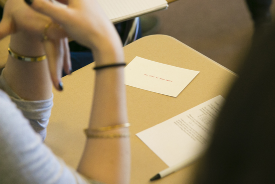 Boston University BU, valentines day poetry, Assembly line valentine, relationship violence, Jessica Bozek instructor, College of Arts and Sciences, CAS Writing Program, Poetry Now
