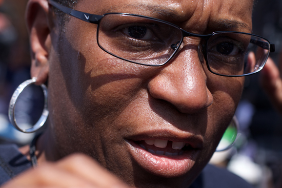 Boston University BU, School of Theology, associate dean Pamela Lightsey, Ferguson Missouri, Michael Brown murder, police brutality, racial racism ethnicity