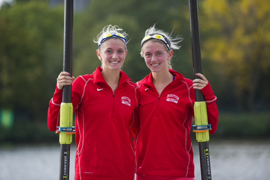 Boston University BU, womens crew, BU athletics, rowing, Kelly Wegnery, Kerri Wegner, 50 annual Head of the Charles, Head of the Charles, Regatta, Salley Rippletoe