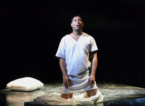 Benjamin Taylor in the Boston University College of Fine Arts opera Angels in America