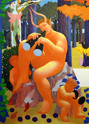 The First Dream (Music), oil on canvas, 2014, by Aaron Norfolk.