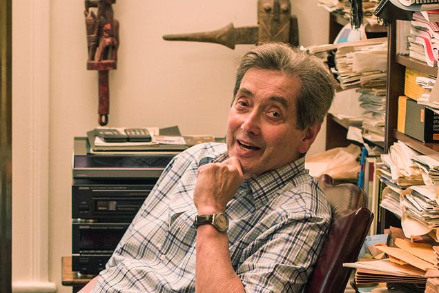 Steve Grossberg, Boston University Wang Professor of Cognitive and Neural Systems, in his home office