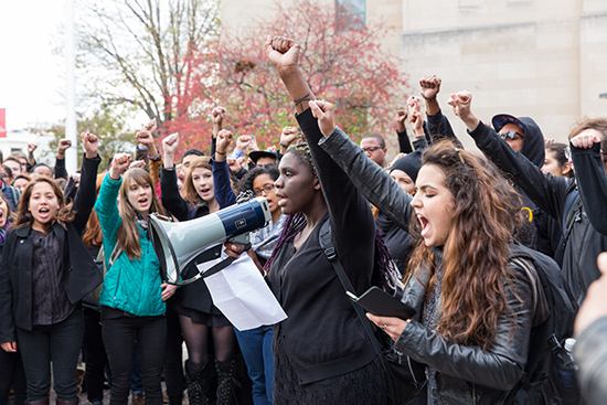 Boston University Students Protest Against Racism