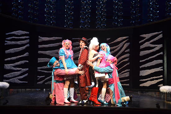 Nevergall, Hassinger, Camargo, Jennifer Jaroslavsky CFA ’17, Rodrick, and Nelson in Così fan Tutte, directed by James Marvel.