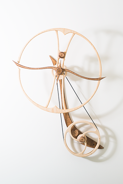 Solo kinetic sculpture by David C. Roy