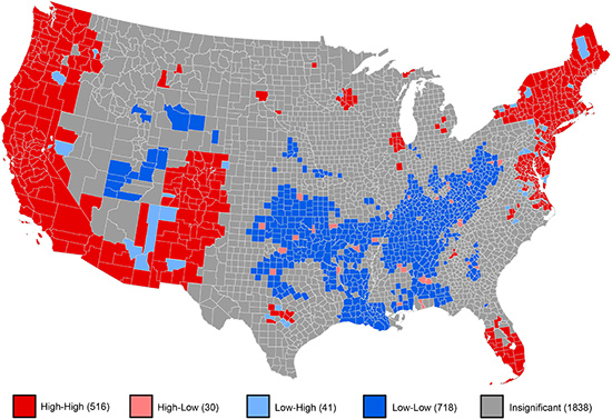 map of climate change predictions in the United States