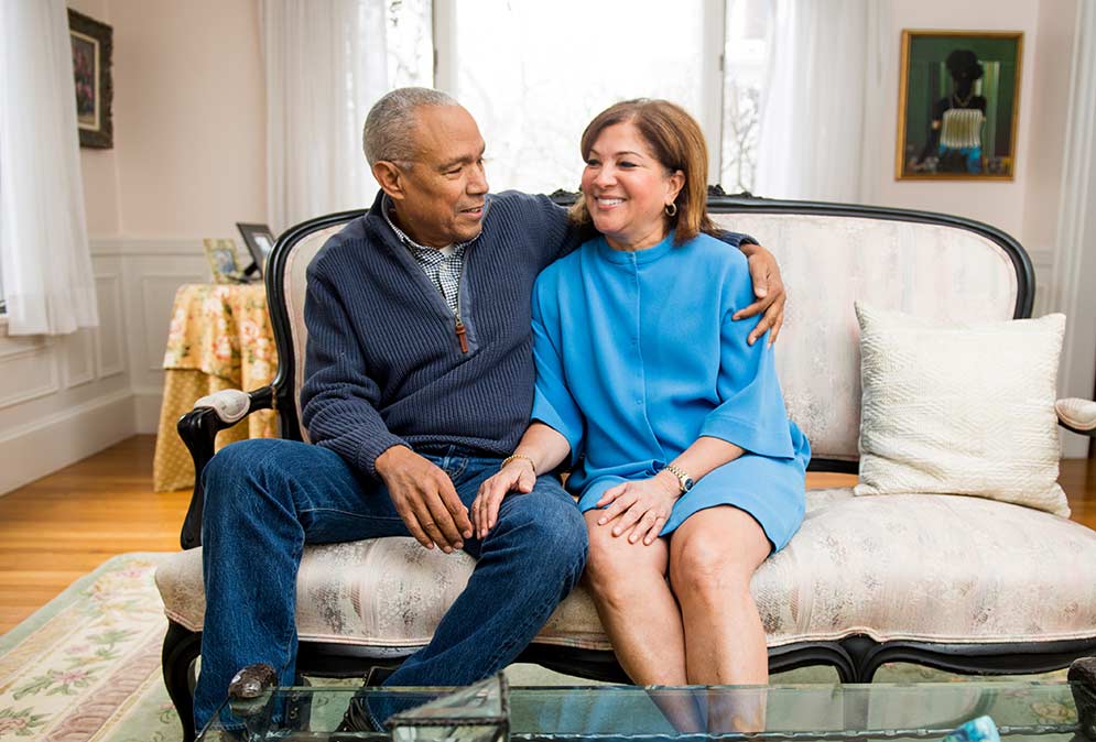 Portrait of married couple Charles Spurlock and Susan Hicks Spurlock