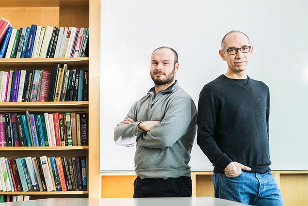 BU researchers Josh Goldford (left) and Daniel Segrè